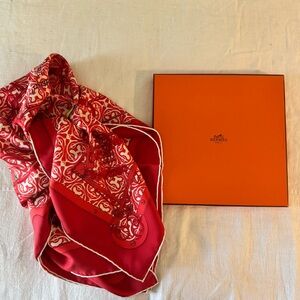 Hermes Paris silk scarf